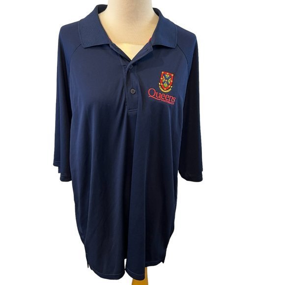QUEENS UNIVERSITY Blue Polo (XXL) - Picture 7 of 7
